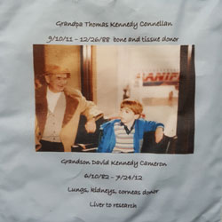 Organ and Tissue Donation, Donor Memorial Quilt (Midwest Transplant Network, Kansas and Missouri)