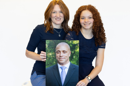 Brandy & Sloane Burgess honoring donor hero Monroe Burgess