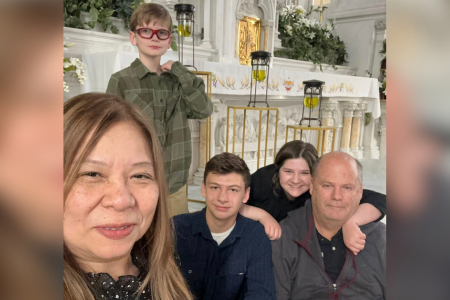 Suyen Silvestri and family